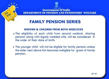 Family Pension will be paid to children in order of their birth