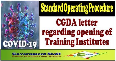 Standard Operating Procedure for Containment of COVID-19 : CGDA letter dated 06-07-2020 Standard Operating Procedure for Containment of COVID-19 : CGDA letter dated 06-07-2020