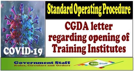 Standard Operating Procedure for Containment of COVID-19 : CGDA letter dated 06-07-2020