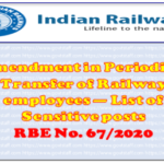 amendment-in-periodical-transfer-of-railway-employees-list-of-sensitive-posts-rbe-no-67-2020