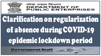 DPE Clarification on regularization of absence during COVID-19 epidemic lockdown period