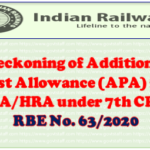 reckoning-of-additional-post-allowance-apa-for-da-hra-under-7th-cpc-rbe-no-10-2020