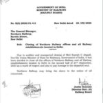 closing-of-northern-railway-offices-and-all-railway-establishments-located-in-delhi