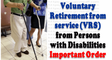 Voluntary Retirement request by disabled government servant – Important clarification by DoPT