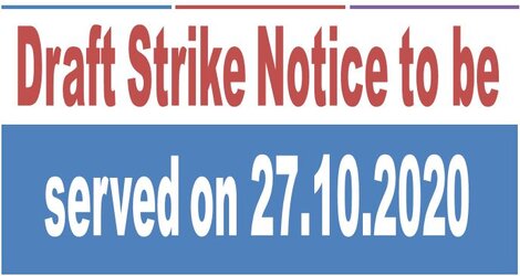 Draft Strike Notice to be served on 27.10.2020 – NFPE Draft Strike Notice to be served on 27.10.2020 – NFPE