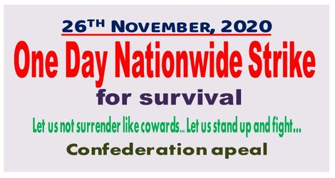 Nationwide Strike on 26th November 2020 for Survival of entire working class