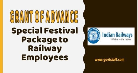 Special Festival Package for Railway Employees – RB Order dated 16.10.2020