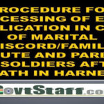 processing-of-echs-application-in-case-of-marital-discord-family-dispute-and-parents-of-soldiers-after-death-in-harness