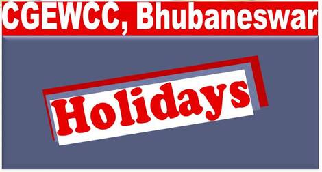 List of Compulsory Holidays and Restricted Holidays for Central Govt. Offices in Odisha: CGEWCC Bhubaneswar