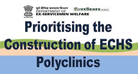 Prioritising the Construction of ECHS Polyclinics – DESW order dated 30.12.2020