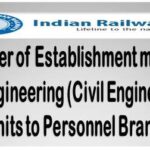 transfer-of-establishment-matters-of-engineering-civil-engineering-units-to-personnel-branch