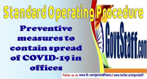 SOP on preventive measures to contain spread of COVID-19 in offices: MoH&FW Order dated 13.02.2021