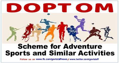 Scheme for Promotion of Adventure Sports and Similar Activities amongst Central Government Employees – YHAI Circular dated 19.02.2021