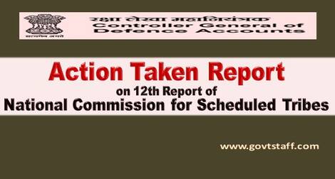 Report of National Commission for Scheduled Tribes – Action Taken Report reg