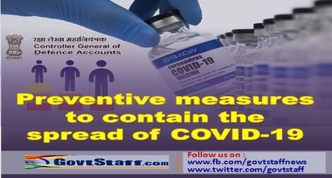 Preventive measures to contain the spread of COVID-19 – Guidelines for Defence personnel