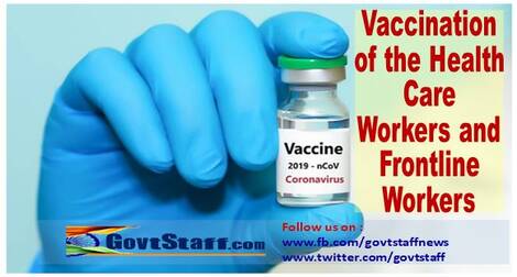 Vaccination of the Health Care Workers and Frontline Workers – Ensure vaccination of the Railwaymen