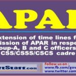extension-of-time-lines-for-submission-of-apar-in-respect-of-group-a-b-and-c-officers-of-css-csss-cscs-cadre-through-sparrow-portal-for-the-year-2020-2021