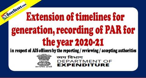 Extension of timelines for generation recording of PAR for the year 2020-21