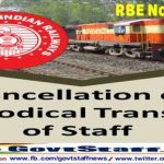 cancellation of periodical transfer of staff rbe no 40 2021 dated 22 06 2021
