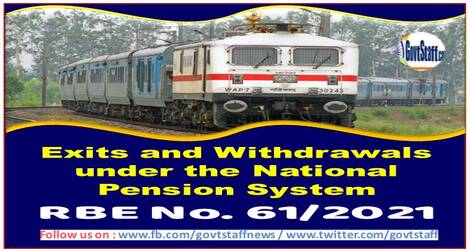 Exits and Withdrawals under the National Pension System: RBE No. 61/2021