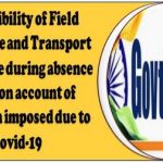 field-allowance-transport-allowance-absence-lockdown-covid-19