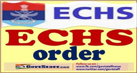 Amendment for reimbursement of medicines : Special Sanction in view of Covid-19 – ECHS order dated 14.01.2022