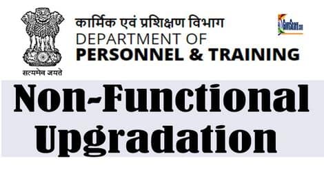 Master Circular – Non Functional Upgradation in respect of Organized Group A Services