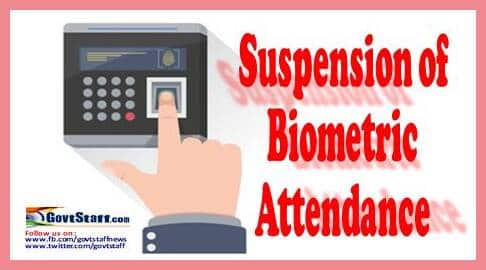 Suspension of Biometric Attendance of Railway officials in view to contain the spread of Novel Coronavirus (COVID-19) – Railway Board order dated 05.01.2022