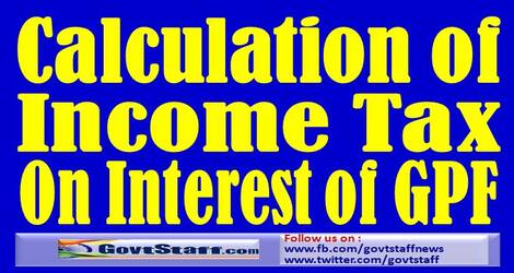 Income Tax deduction on GPF – CDA Guwahati web circulation