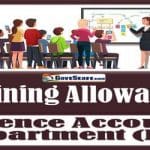 grant of training allowance to eligible personnel dad hq order