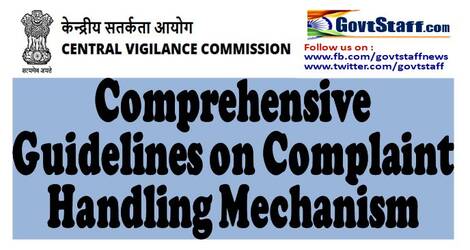 Comprehensive Guidelines on Complaint Handling Mechanism Comprehensive Guidelines on Complaint Handling Mechanism