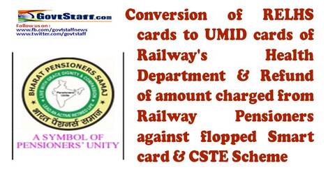Conversion of RELHS cards to UMID cards of Railway’s Health Department