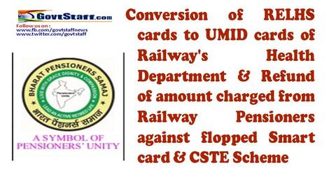Conversion of RELHS cards to UMID cards of Railway’s Health Department Conversion of RELHS cards to UMID cards of Railway’s Health Department