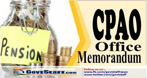 Online Return Process of pension cases from CPAO to Pay and Accounts Office – CPAO O.M. dated 20.10.2023