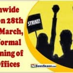 nationwide strike on 28th 29th march 2022 normal functioning of dad offices govtstaff
