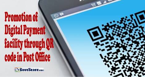 Promotion of Digital Payment facility through QR code in Post Office
