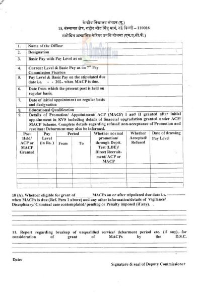 modified assured carrear progression scheme