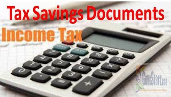 Income Tax Savings Documents – Proforma/Summary of proof of savings for the purpose of calculation of Taxable Income/Income Tax (FY 2022-2023 AY 2023-2024)