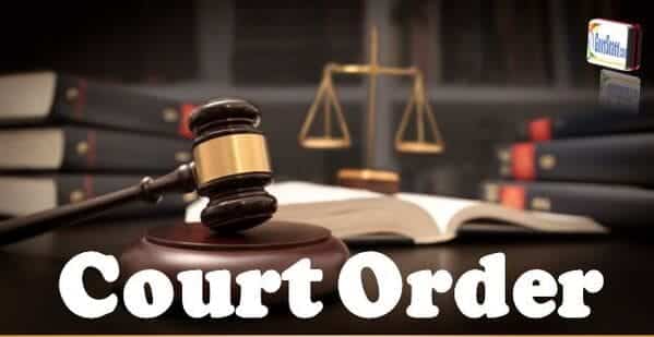 court order judgement