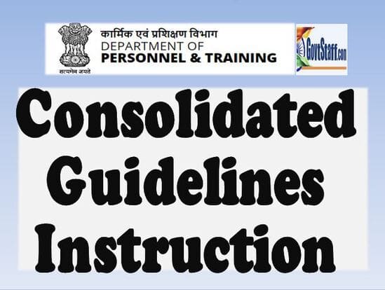 Consolidated Instruction on Combination of Appointments incorporating provisions of FR 49 and Additional Charge of posts – Updated on 30.09.2022