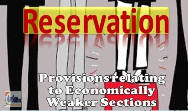 Reservation : Provisions relating to Economically Weaker Sections (EWS) – Compendium of Instructions by DOPT (Updated on 14.10.2022)