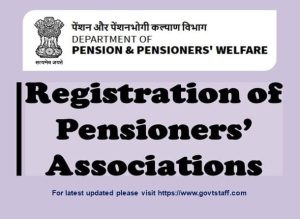 Registration of pensioners association