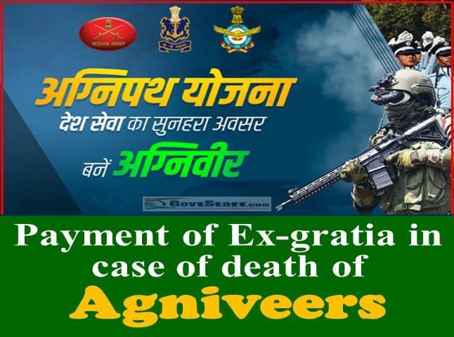 Payment of Ex-gratia in case of death of Agniveers enrolled under the Agnipath Scheme, 2022 – Description of Bonafide Official duty: MoD Order dated 05.12.2022