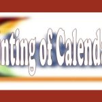 printing of calendar