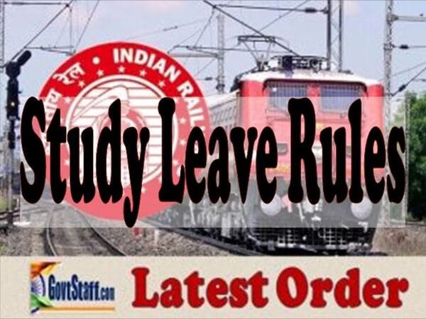 Study Leave Rules – Clarification by Railway Board vide RBE No. 171/2022