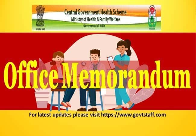 Empanelment of private hospitals under CGHS Delhi & NCR – CGHS O.M dated 12.05.2023