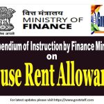 compendium of instructions on house rent allowance
