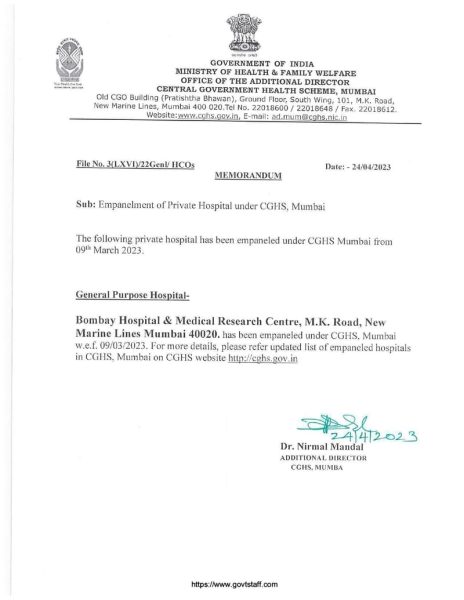 empanelment-of-bombay-hospital-medical-research-centre-mumbai-under-cghs-w-e-f-09-03-2023