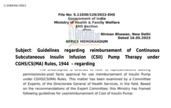 CGHS-CSMA-Insulin-Pump-Guidelines