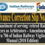 empanelment-of-serving-retired-railway-officers-as-arbitrators